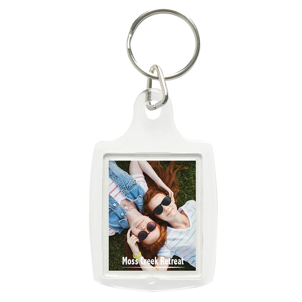 Key tag with snap-in picture frame (2 inserts of 1 1/4"... from ASI 62190 Illini