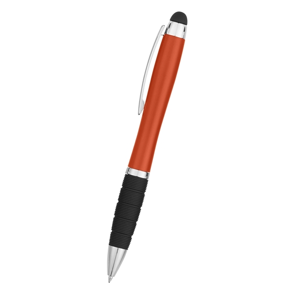 Twist-action pen with a light, stylus, and rubber grip for better... from ASI 61125 Hit Promotional Products / Hit®