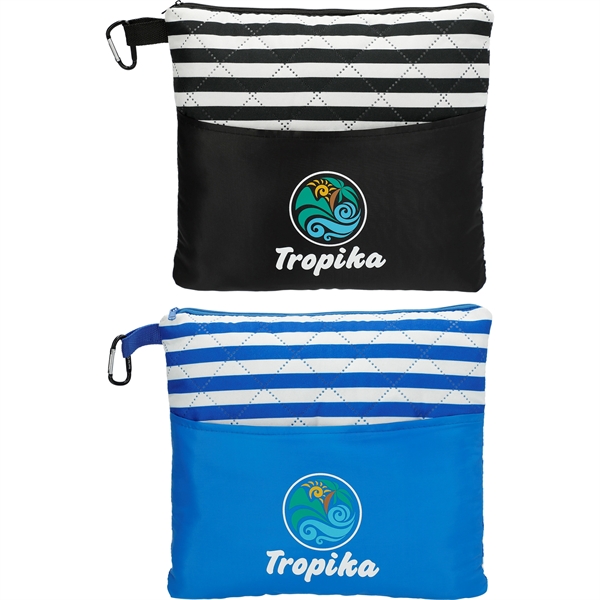 23.5" x 58" beach blanket with pillow.... from ASI 66887 PCNA / Leed’s