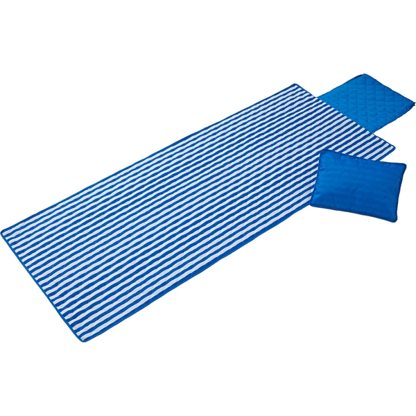 23.5" x 58" beach blanket with pillow.... from ASI 66887 PCNA / Leed’s