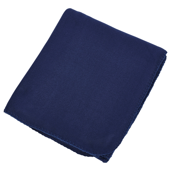 Black fleece promotional value throw blanket.... from ASI 98085 Wolfmark