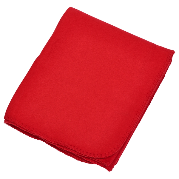 Black fleece promotional value throw blanket.... from ASI 98085 Wolfmark