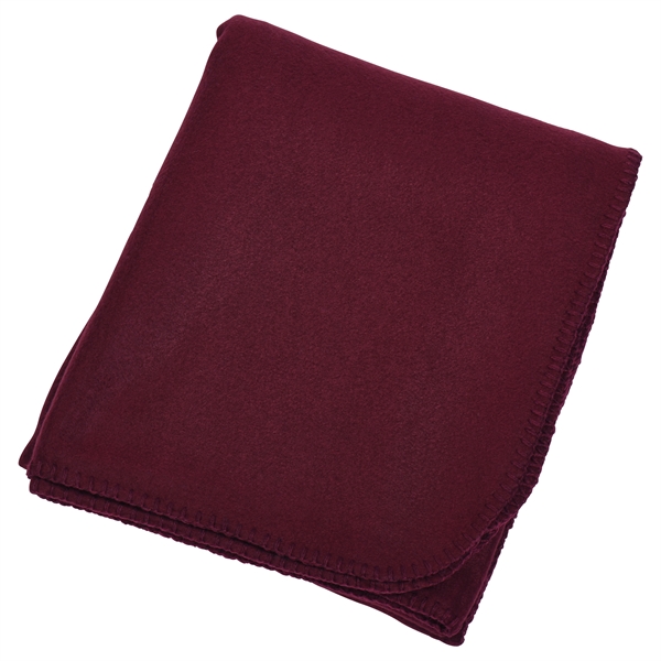 Black fleece promotional value throw blanket.... from ASI 98085 Wolfmark