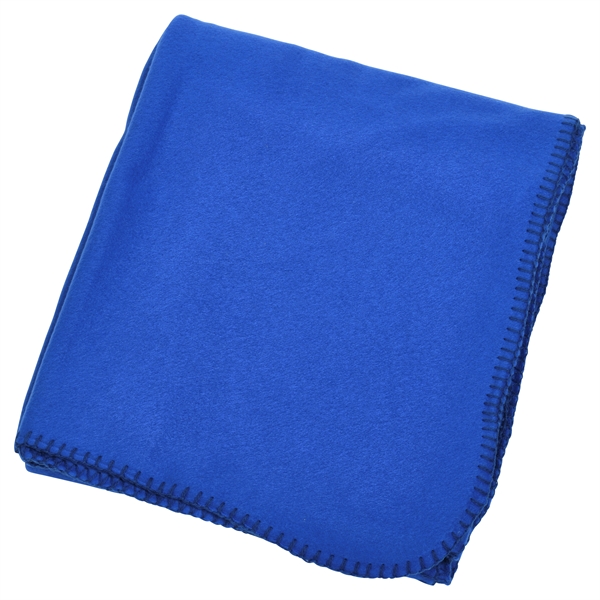 Black fleece promotional value throw blanket.... from ASI 98085 Wolfmark