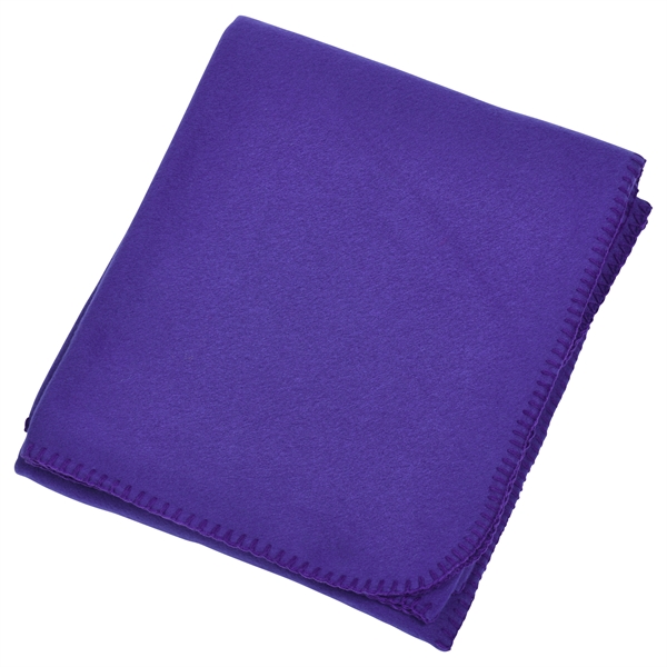 Black fleece promotional value throw blanket.... from ASI 98085 Wolfmark