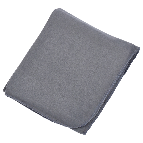 Black fleece promotional value throw blanket.... from ASI 98085 Wolfmark