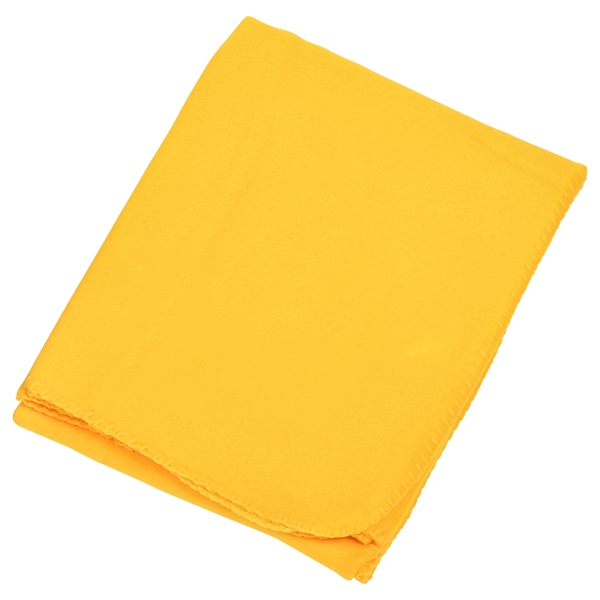 Black fleece promotional value throw blanket.... from ASI 98085 Wolfmark