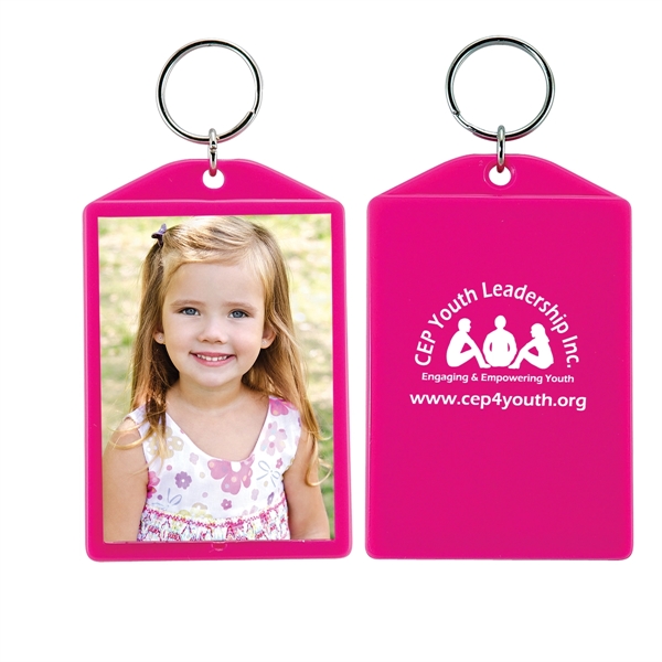 Snap-in key tag with insert size of 2" x 2 7/8".... from ASI 62190 Illini