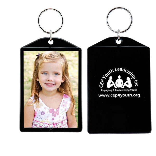 Snap-in key tag with insert size of 2" x 2 7/8".... from ASI 62190 Illini