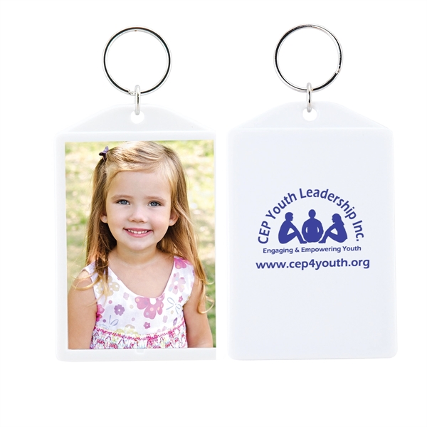 Snap-in key tag with insert size of 2" x 2 7/8".... from ASI 62190 Illini