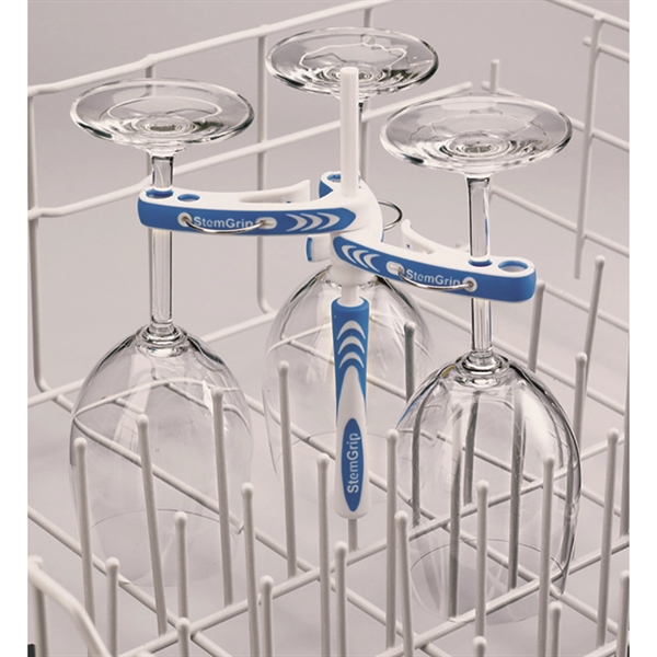 8" post and four 3 3/4" clips to secure stemware in... from ASI 55450 Franmara Inc