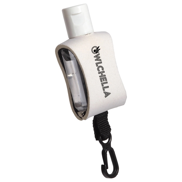 US STOCKED 1.0 oz Antibacterial Hand Sanitizer with Leash... from ASI 40544 Binaco