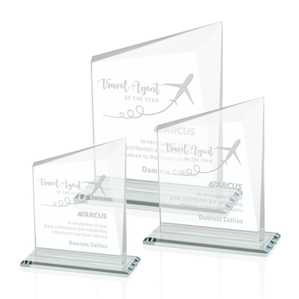 A gorgeous panel of Starfire glass with a striking bevel framing... from ASI 84592 St Regis Group / St Regis