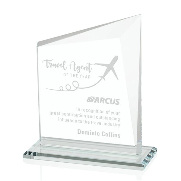 A gorgeous panel of Starfire glass with a striking bevel framing... from ASI 84592 St Regis Group / St Regis