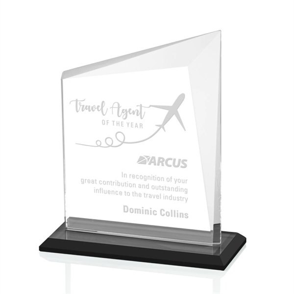 A gorgeous panel of Starfire glass with an ebony base and... from ASI 84592 St Regis Group / St Regis