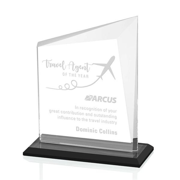 A gorgeous panel of Starfire glass with an ebony base and... from ASI 84592 St Regis Group / St Regis