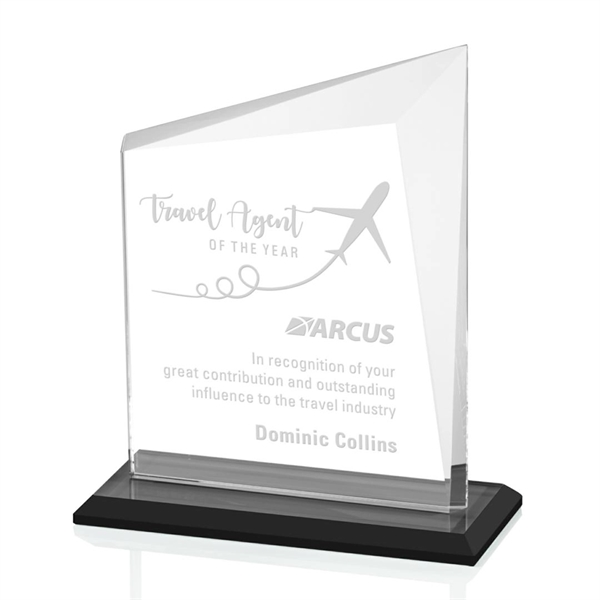 A gorgeous panel of Starfire glass with an ebony base and... from ASI 84592 St Regis Group / St Regis