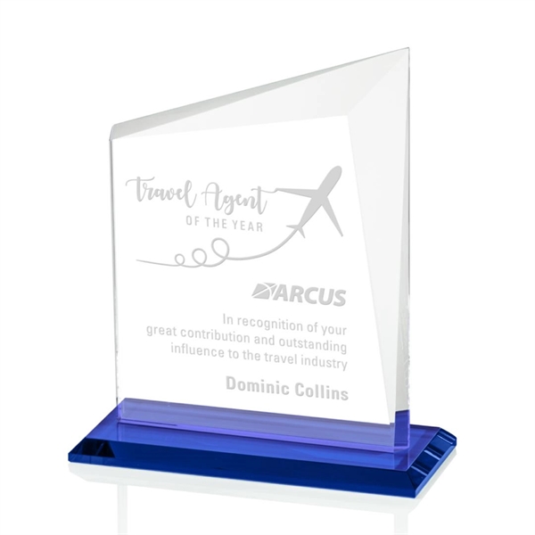 A gorgeous panel of Starfire glass with a sapphire base and... from ASI 84592 St Regis Group / St Regis