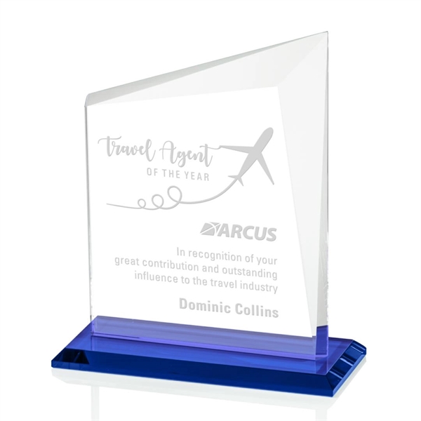 A gorgeous panel of Starfire glass with a sapphire base and... from ASI 84592 St Regis Group / St Regis