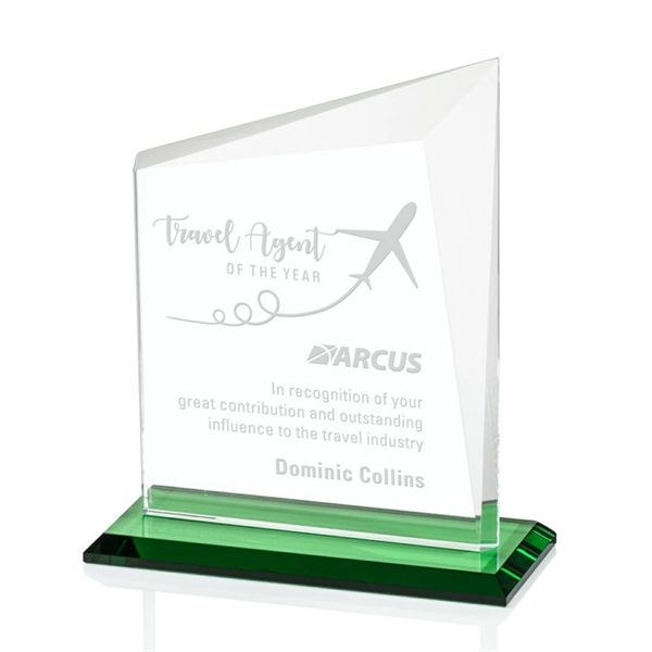 A gorgeous panel of Starfire glass with an emerald base and... from ASI 84592 St Regis Group / St Regis