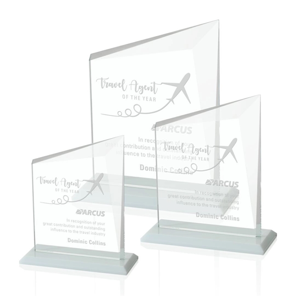 A gorgeous panel of Starfire glass with a white base and... from ASI 84592 St Regis Group / St Regis