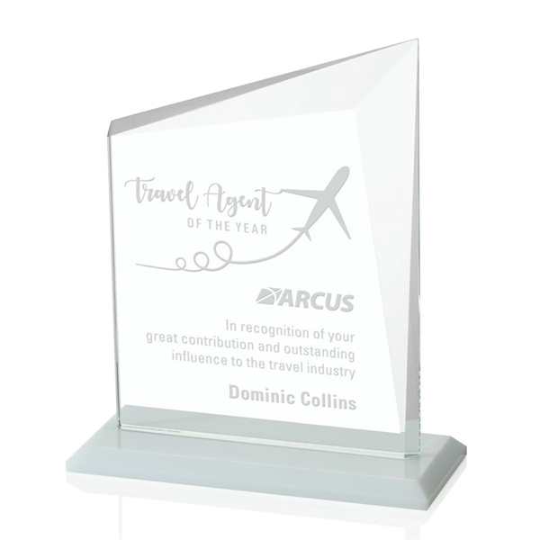 A gorgeous panel of Starfire glass with a white base and... from ASI 84592 St Regis Group / St Regis