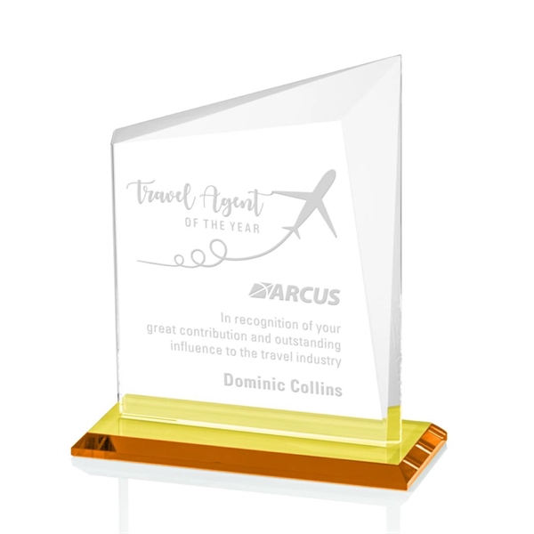 A gorgeous panel of Starfire glass with an amber base and... from ASI 84592 St Regis Group / St Regis