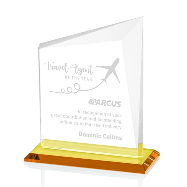 A gorgeous panel of Starfire glass with an amber base and... from ASI 84592 St Regis Group / St Regis