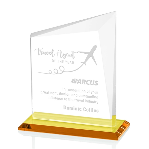 A gorgeous panel of Starfire glass with an amber base and... from ASI 84592 St Regis Group / St Regis