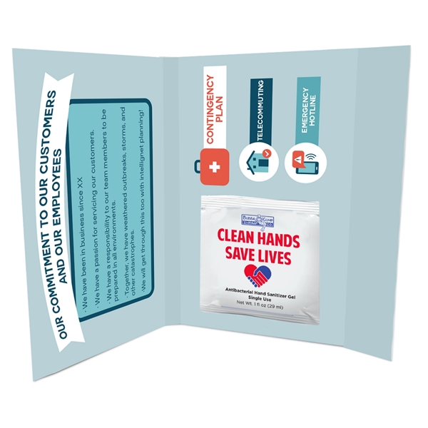 Single use gel packet with 62% alcohol-based hand sanitizer.... from ASI 44900 NC Custom (CI/Lanco) / Lanco