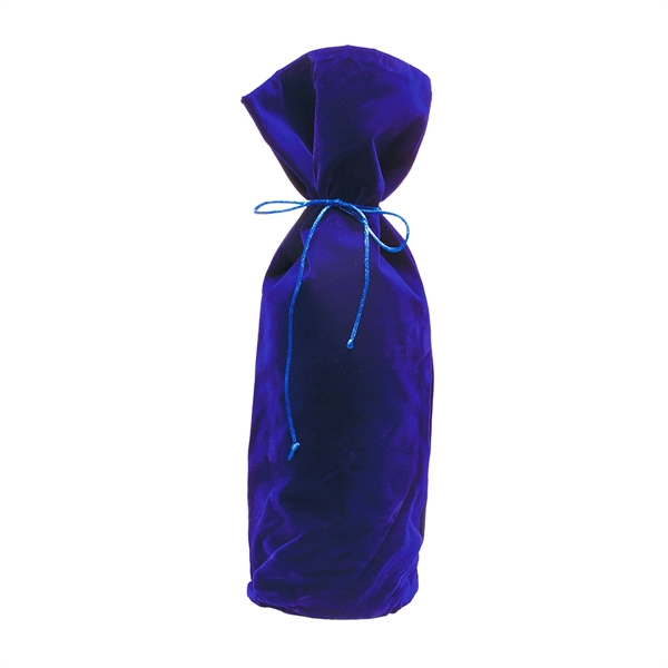 14 1/4" x 6 5/8" velvet wine bag with satin neck... from ASI 55450 Franmara Inc