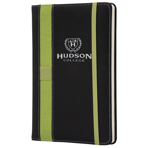 PU notebook with colored elastic closure and band. Elastic ring for... from ASI 42920 Busrel Inc