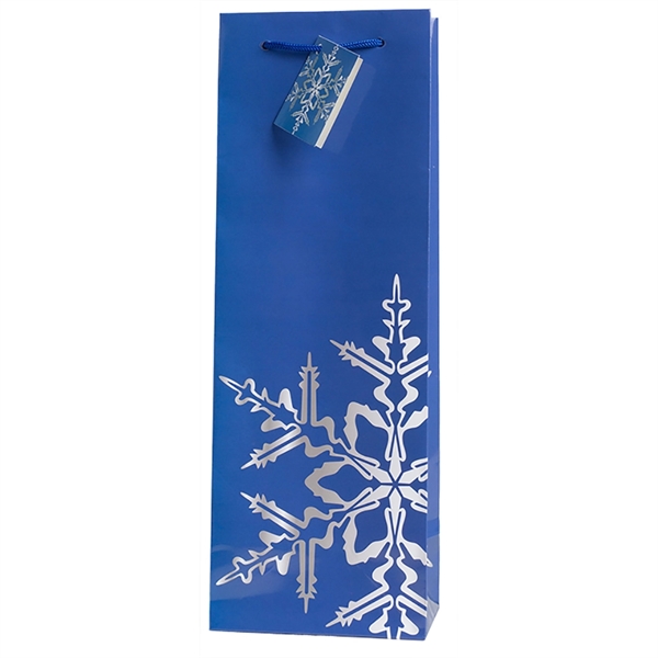 4 7/8" x 14 3/16" holiday gift bag for wine bottles... from ASI 55450 Franmara Inc