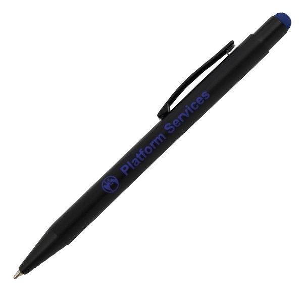 Aluminum ball pen with stylus.... from ASI 42920 Busrel Inc