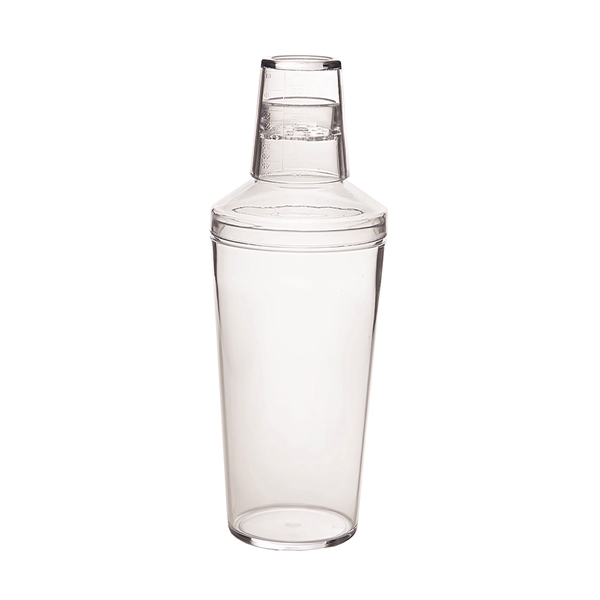 Customizable three-piece plastic cocktail shaker set with 18 ounce, 9" x... from ASI 55450 Franmara Inc