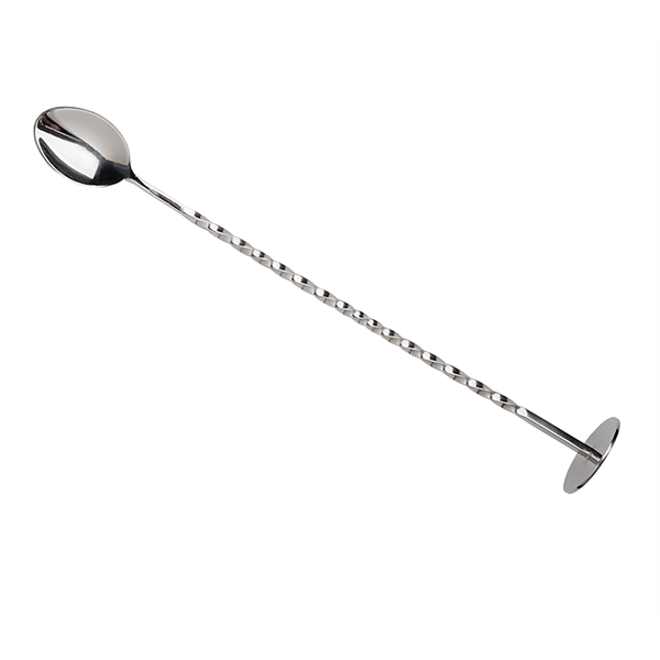 Customizable 10 3/4" stainless steel muddler bar spoon.... from ASI 55450 Franmara Inc