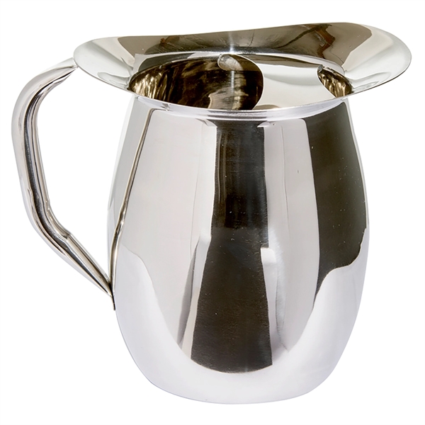 8" x 8" stainless steel 104-ounce Bell-style pitcher with ice guard... from ASI 55450 Franmara Inc