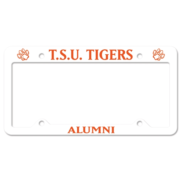 Automotive license plate frame with 4 holes, large top panel and... from ASI 56950 Gill Studios Inc / Gill-Line®