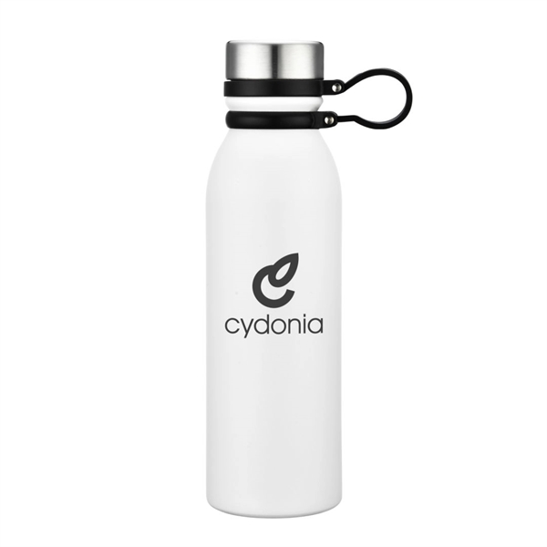 Powder coated vacuum bottle with stainless steel lid and rubber attachment... from ASI 84592 St Regis Group