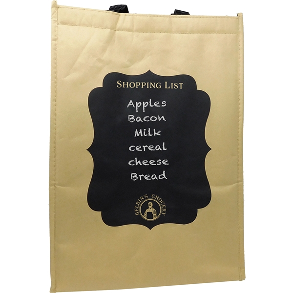 Here's the modern-day brown paper grocery bag alternative. The Kraft Insulated... from ASI 61966 HPG / Beacon Promotions