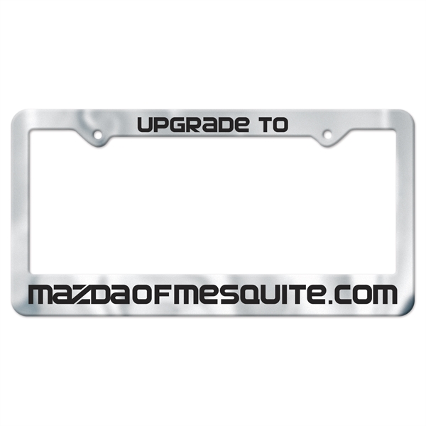 Durable black molded plastic auto license frame with chrome face and... from ASI 56950 Gill Studios Inc / Gill-Line®