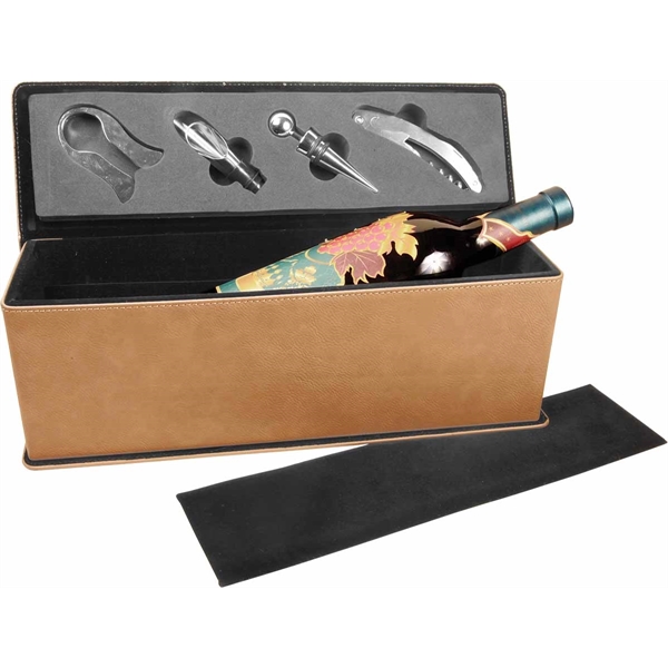 Wine case with tools, light brown.... from ASI 65153 Kirk & Matz LTD / Swatkins