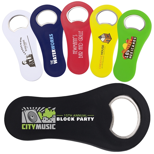 Plastic Paddle Bottle Opener with magnetic back... from ASI 49470 DEVARA