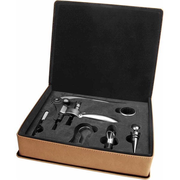 5 Piece wine tool set, light brown.... from ASI 65153 Kirk & Matz LTD / Swatkins