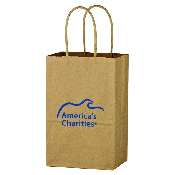 5 1/4" x 8 1/4" shopping bag made from Kraft paper.... from ASI 61125 Hit Promotional Products / Hit®