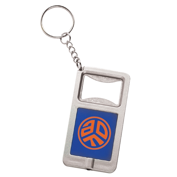 Bottle opener with bright LED light and keyring, on / off... from ASI 49470 DEVARA