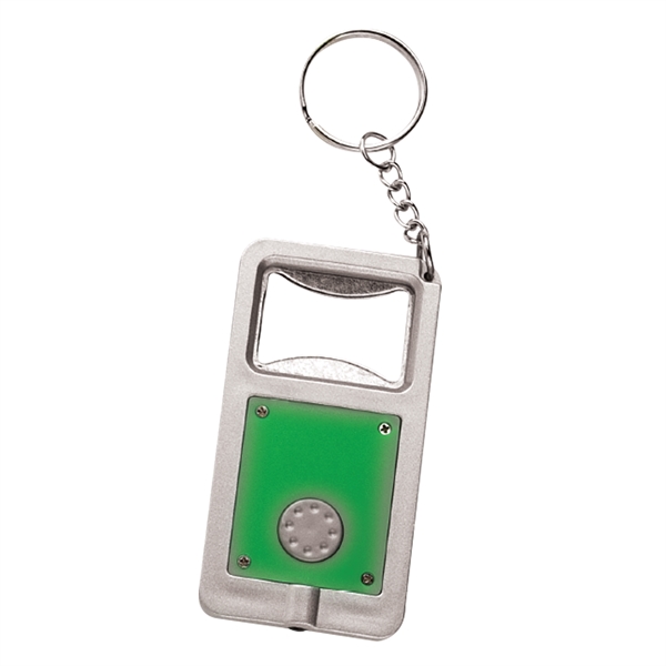 Bottle opener with bright LED light and keyring, on / off... from ASI 49470 DEVARA