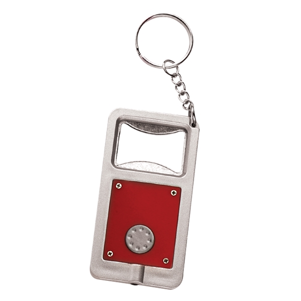 Bottle opener with bright LED light and keyring, on / off... from ASI 49470 DEVARA