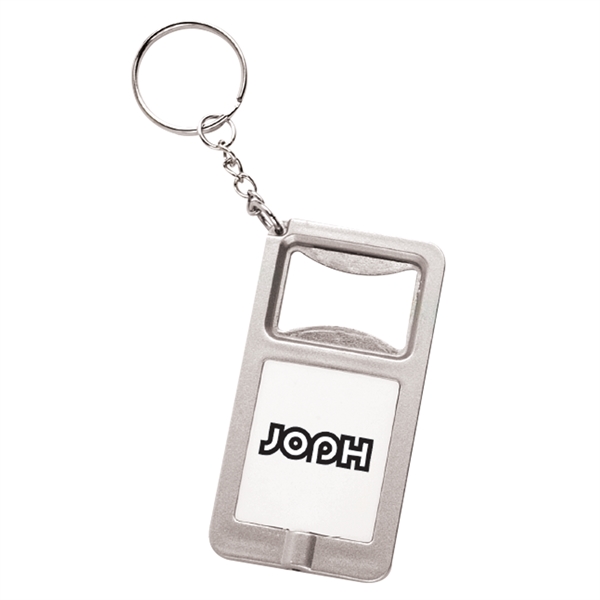 Bottle opener with bright LED light and keyring, on / off... from ASI 49470 DEVARA