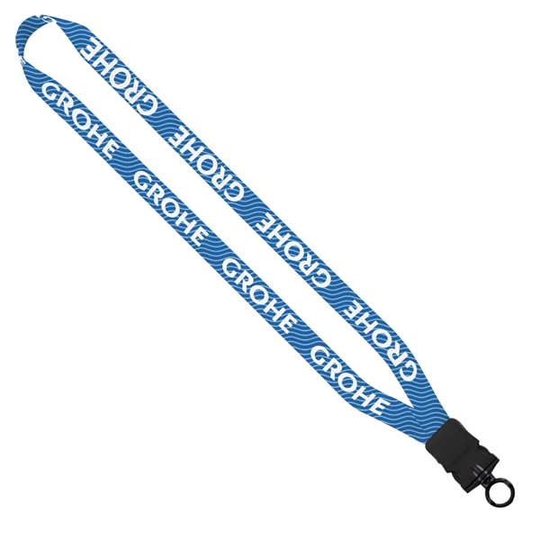 3/4" x 16" lanyard with plastic snap-buckle release, made of recycled... from ASI 88060 Snugz/USA Inc / SnugZ USA®